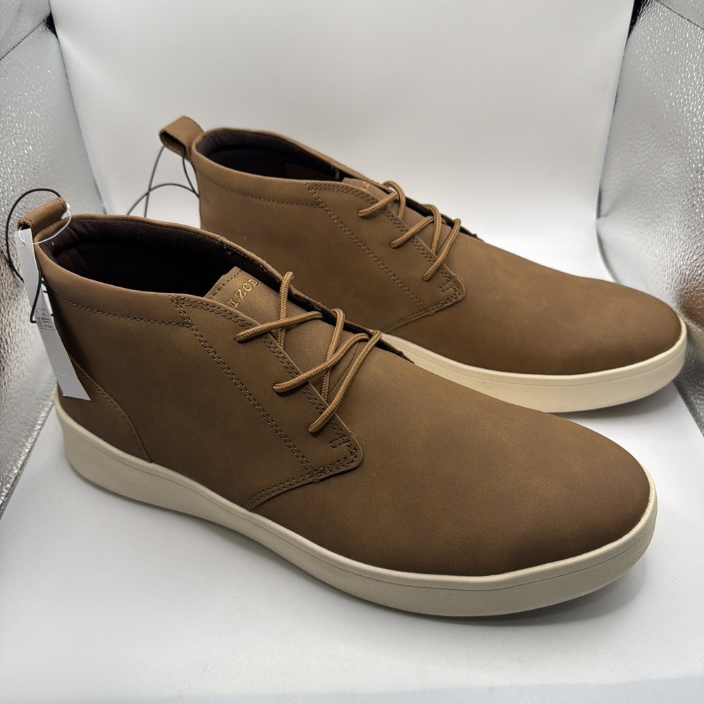 IZOD Palmer Men's Size 9-Lace-Up-Brown Chukka‎ Boots-1815298 New